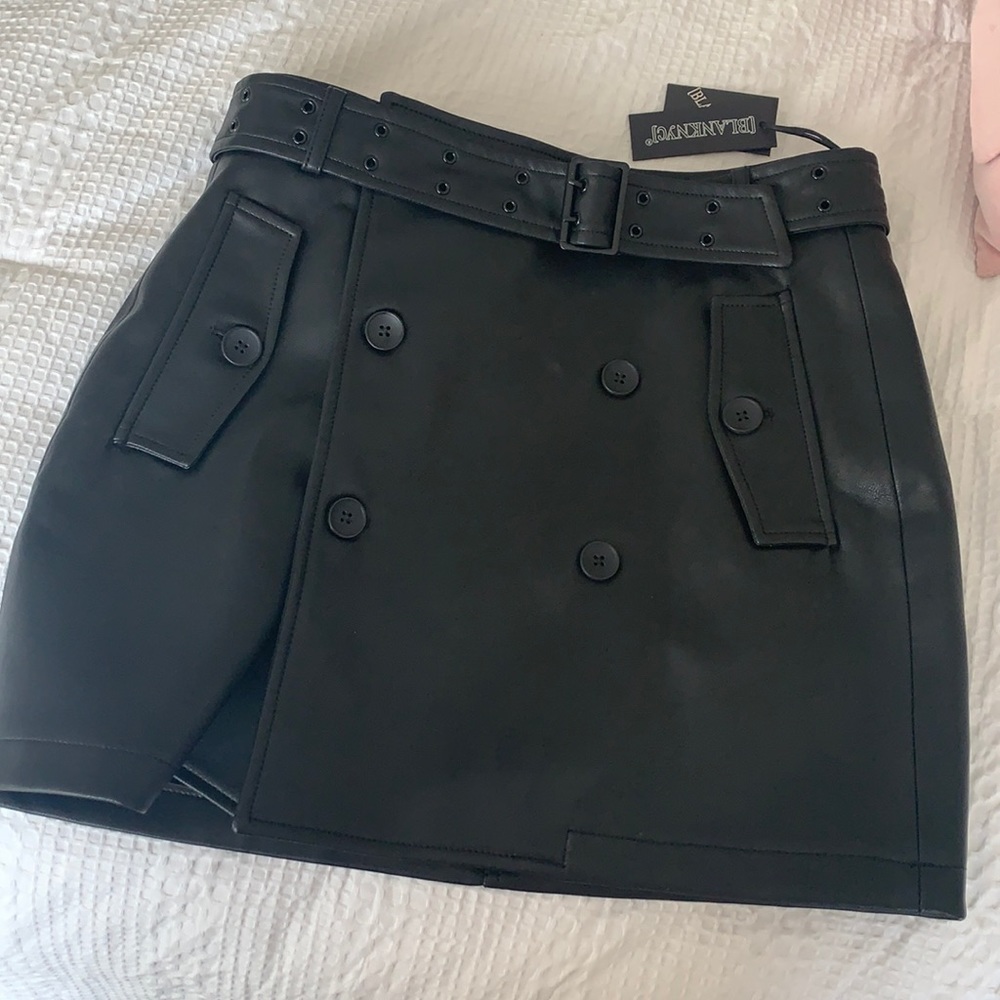 Revolve Leather Skirt